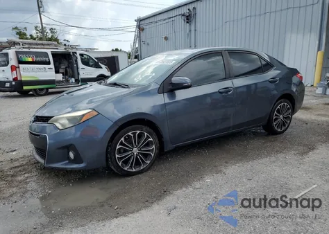 2015 Toyota Corolla L из США, поврежденный, VIN 5YFBURHE3FP349900